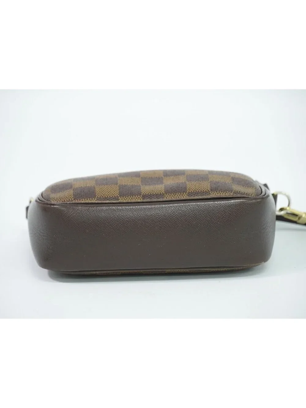 Louis Vuitton LV Trousse Makeup Damier Ebene Pouch Handbag Brown